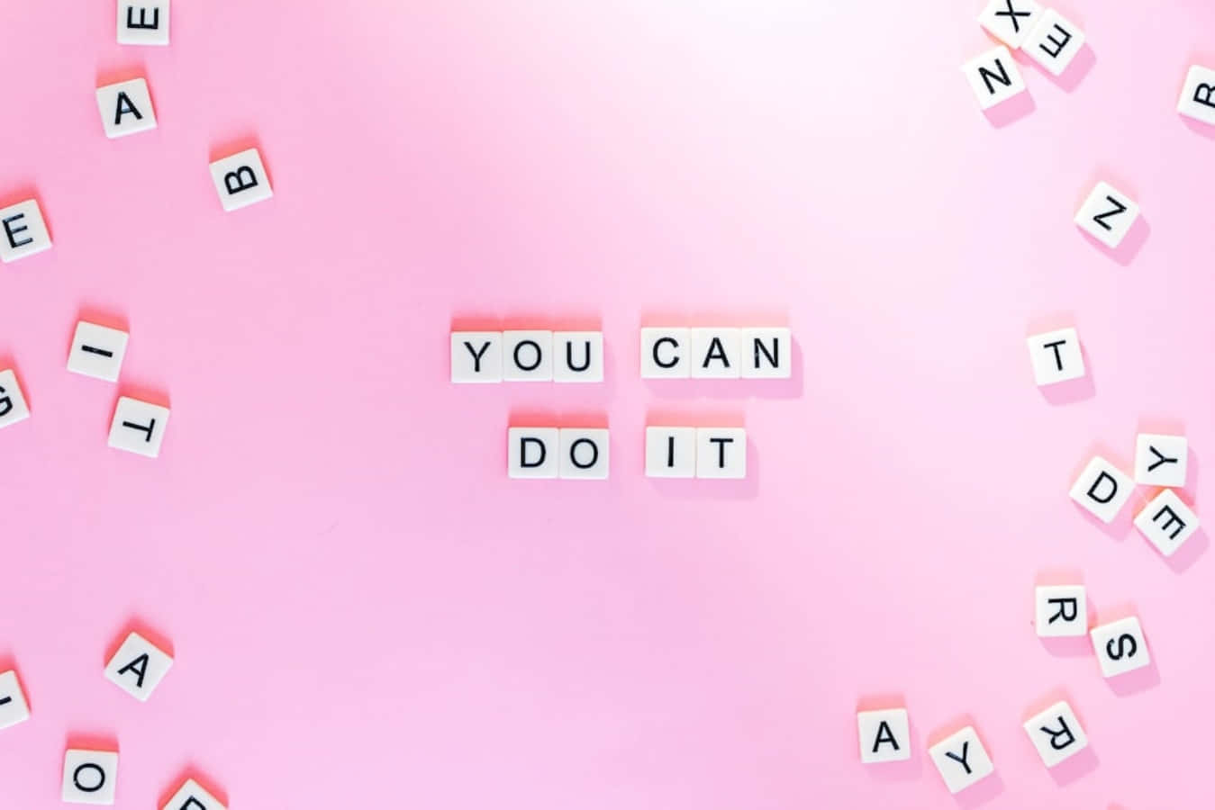 You Can Do It Written On A Pink Background Wallpaper