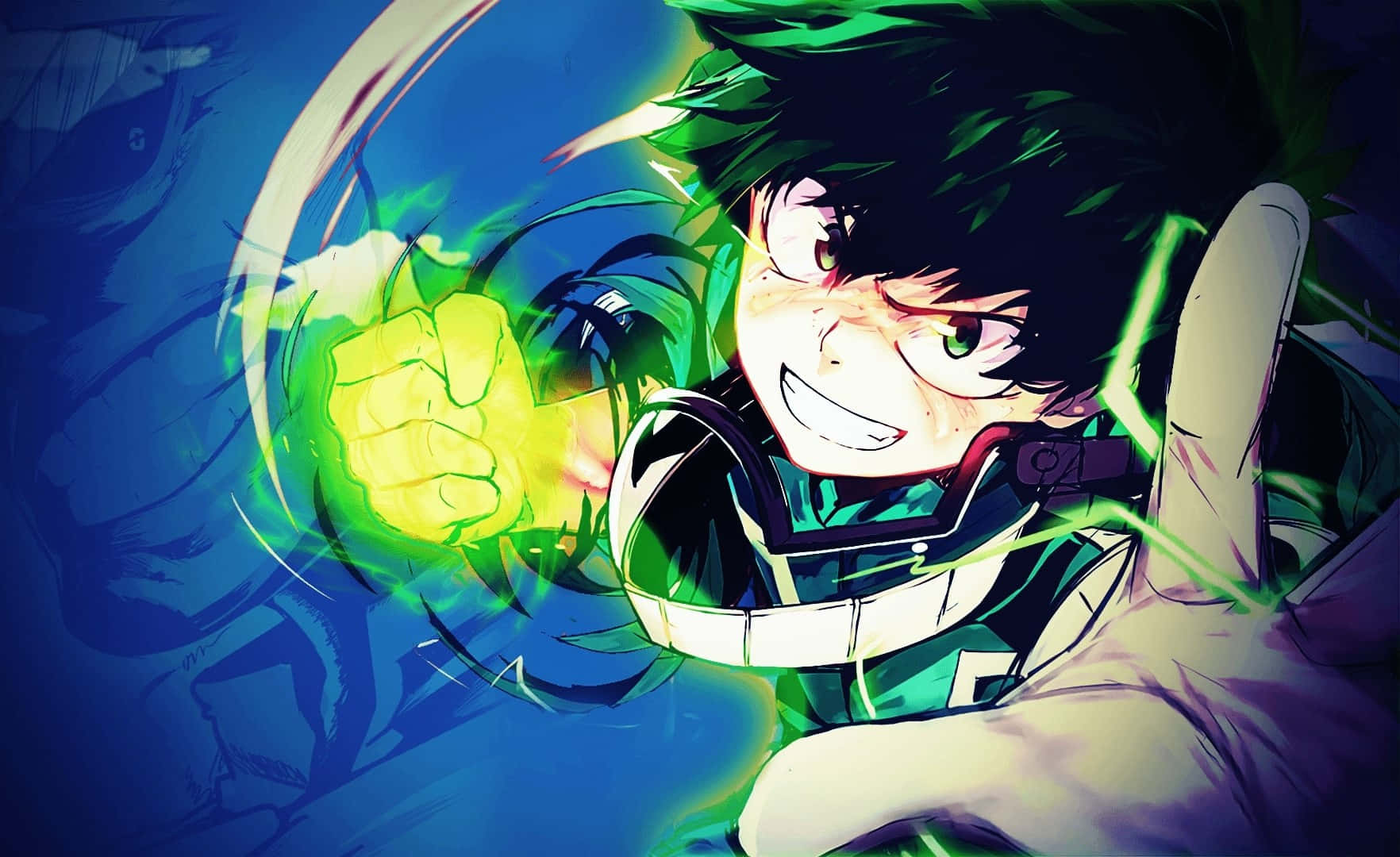 Young Deku Of My Hero Academia Wallpaper