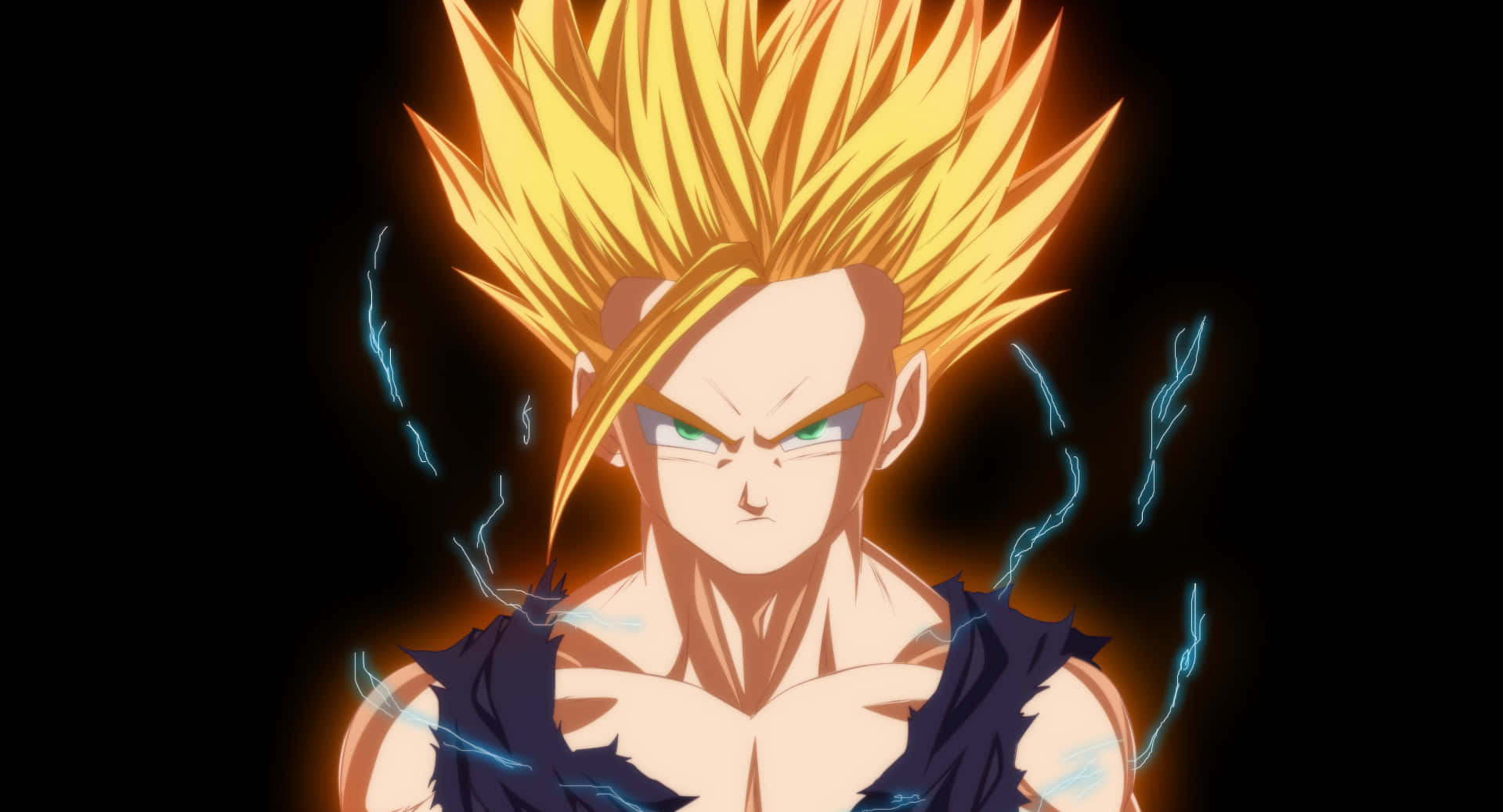 Young Gohan Unleashing His True Strength Wallpaper