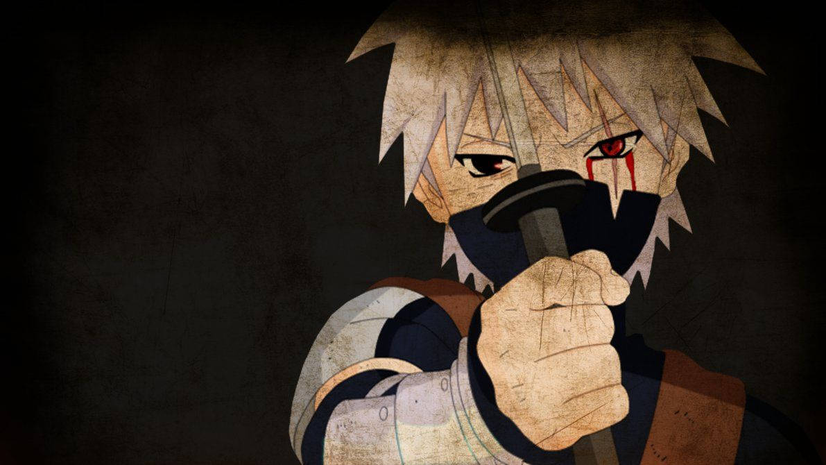 Young Kakashi Hatake Carrying A Small Katana Wallpaper