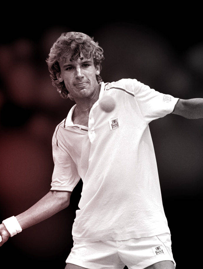 Young Mats Wilander Poster Wallpaper