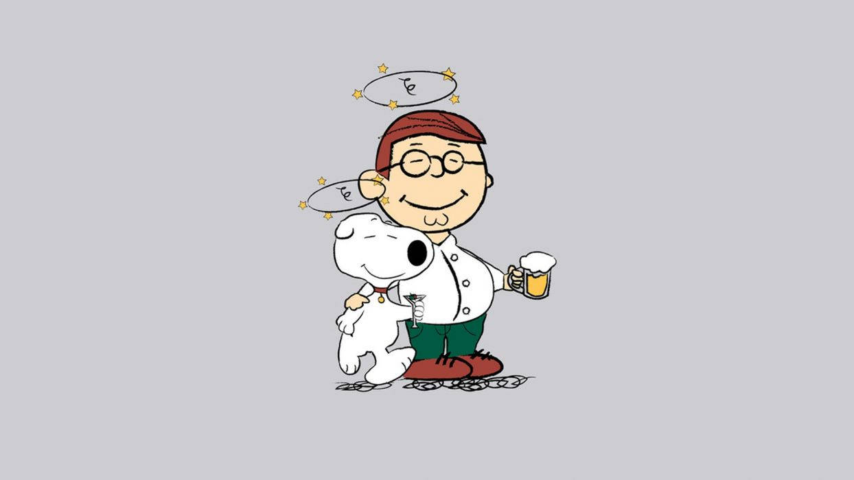 Young Peter Griffin And Brian Griffin Wallpaper