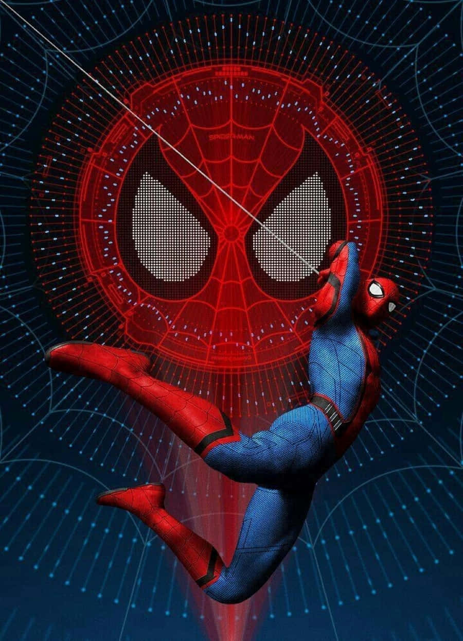 Your Friendly Neighborhood Spider-man Swinging Into Action Wallpaper