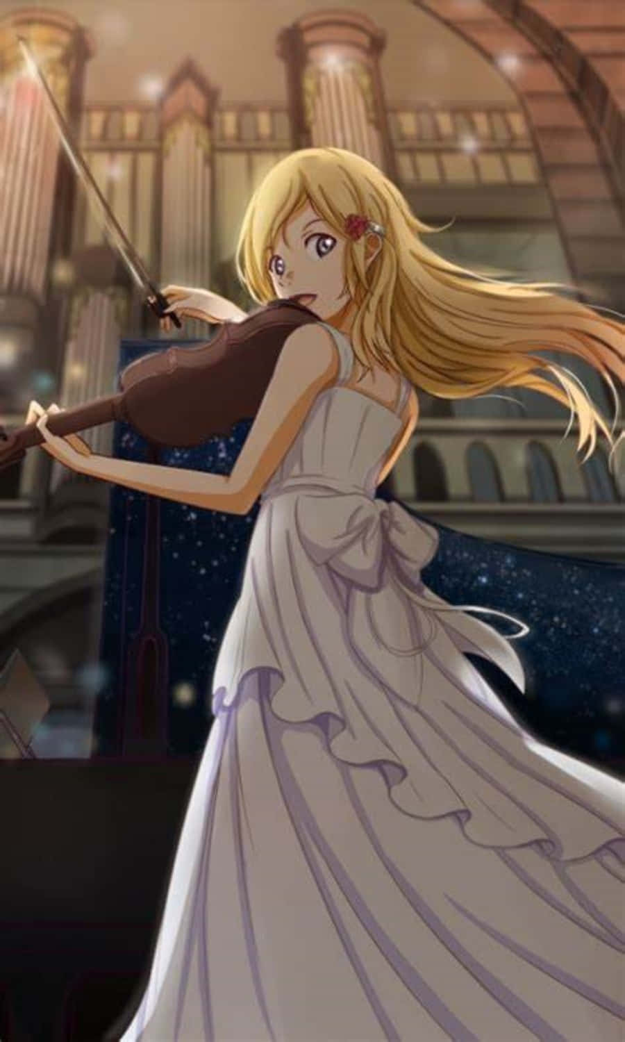 Your Lie In April Iphone Kaori Violin Dress Pictures Wallpaper