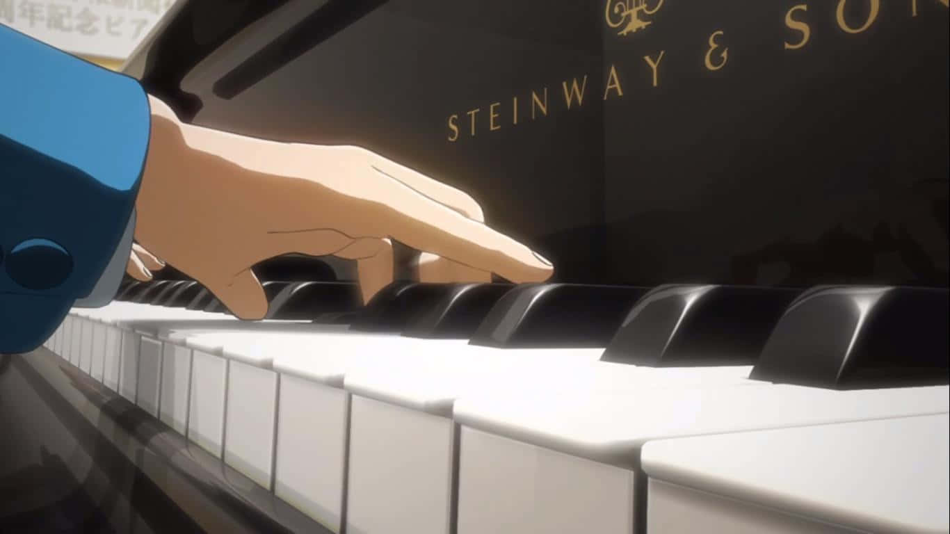 Your Lie In April Piano Performance Wallpaper