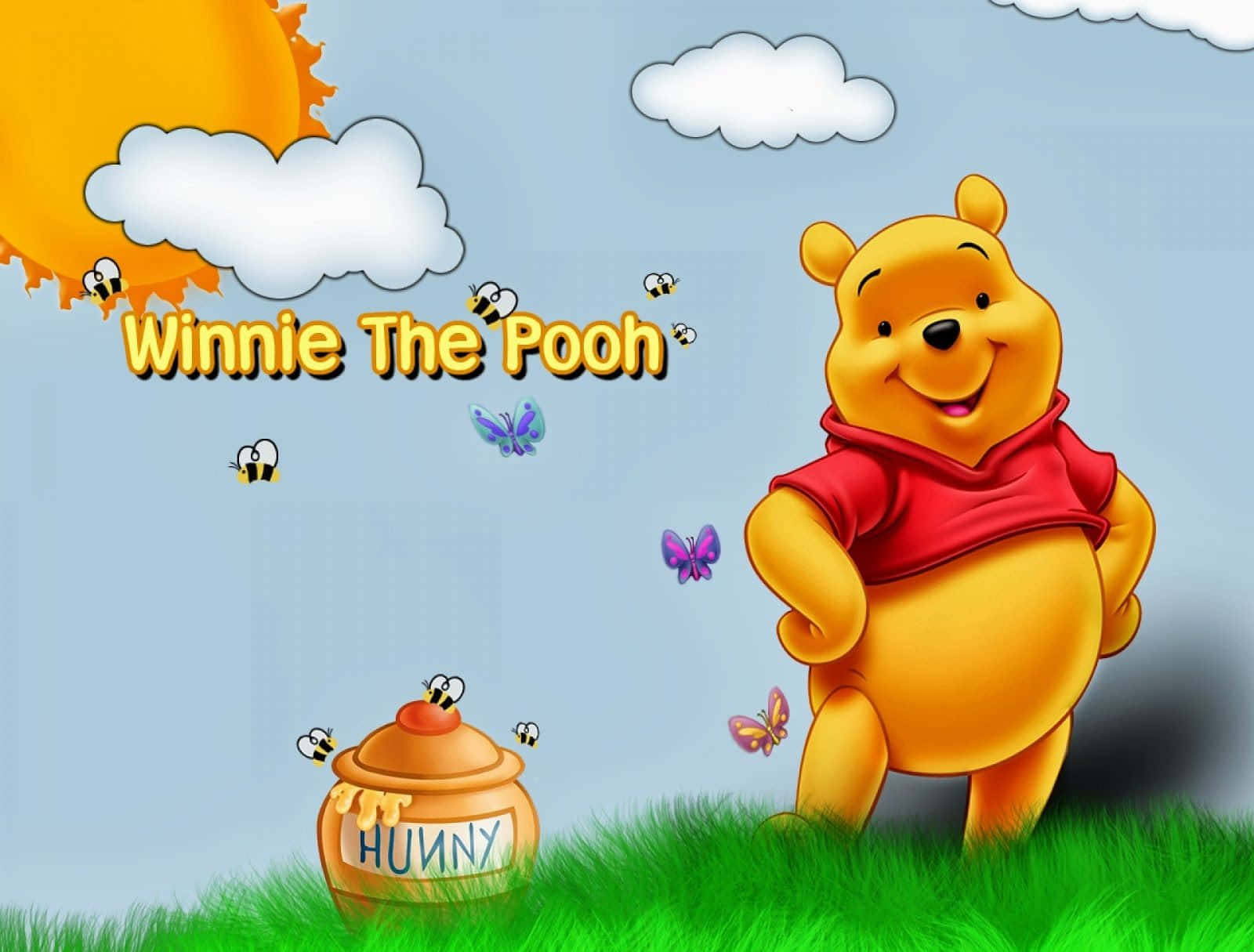 Your Little One Will Love Working On Their School Projects While Snuggled Up With Winnie The Pooh. Wallpaper