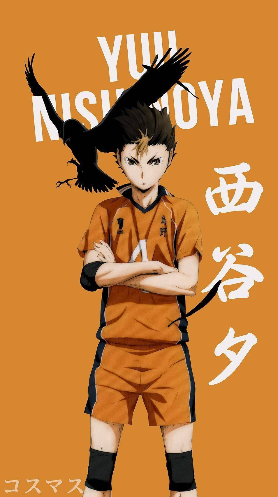 Yu Nishinoya Black Hawk Wallpaper