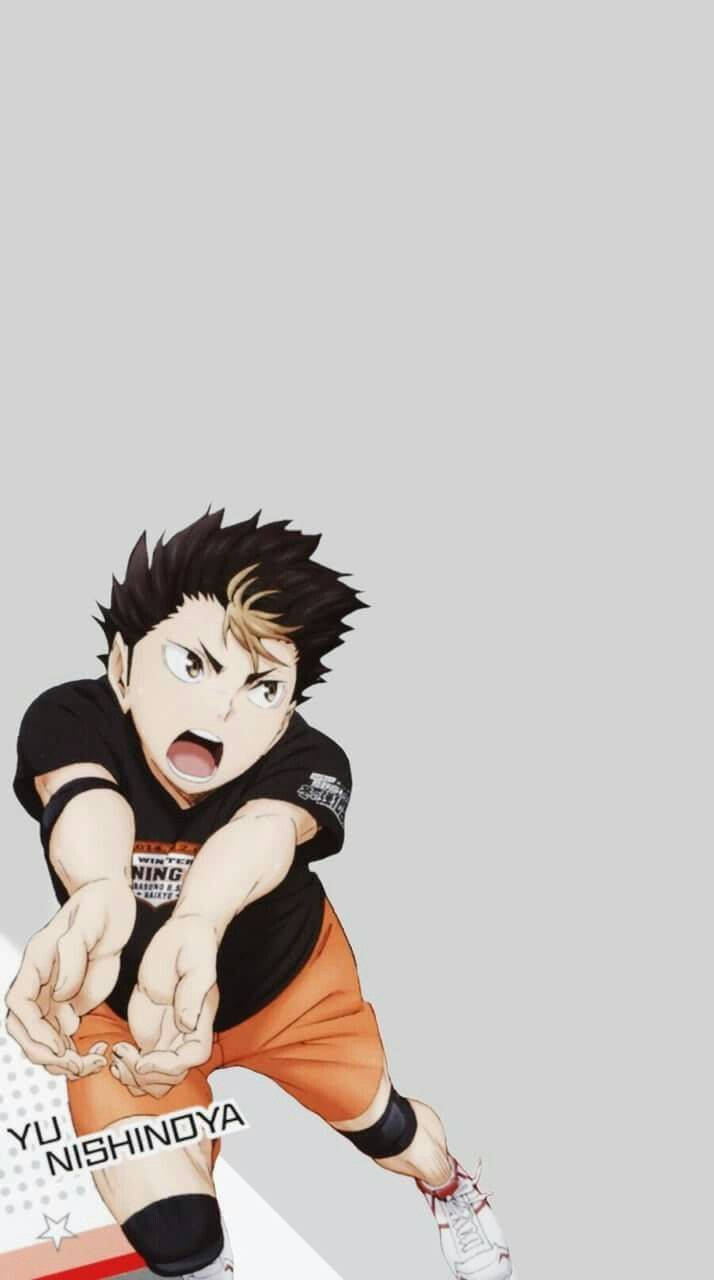 Yu Nishinoya In Black Shirt Wallpaper