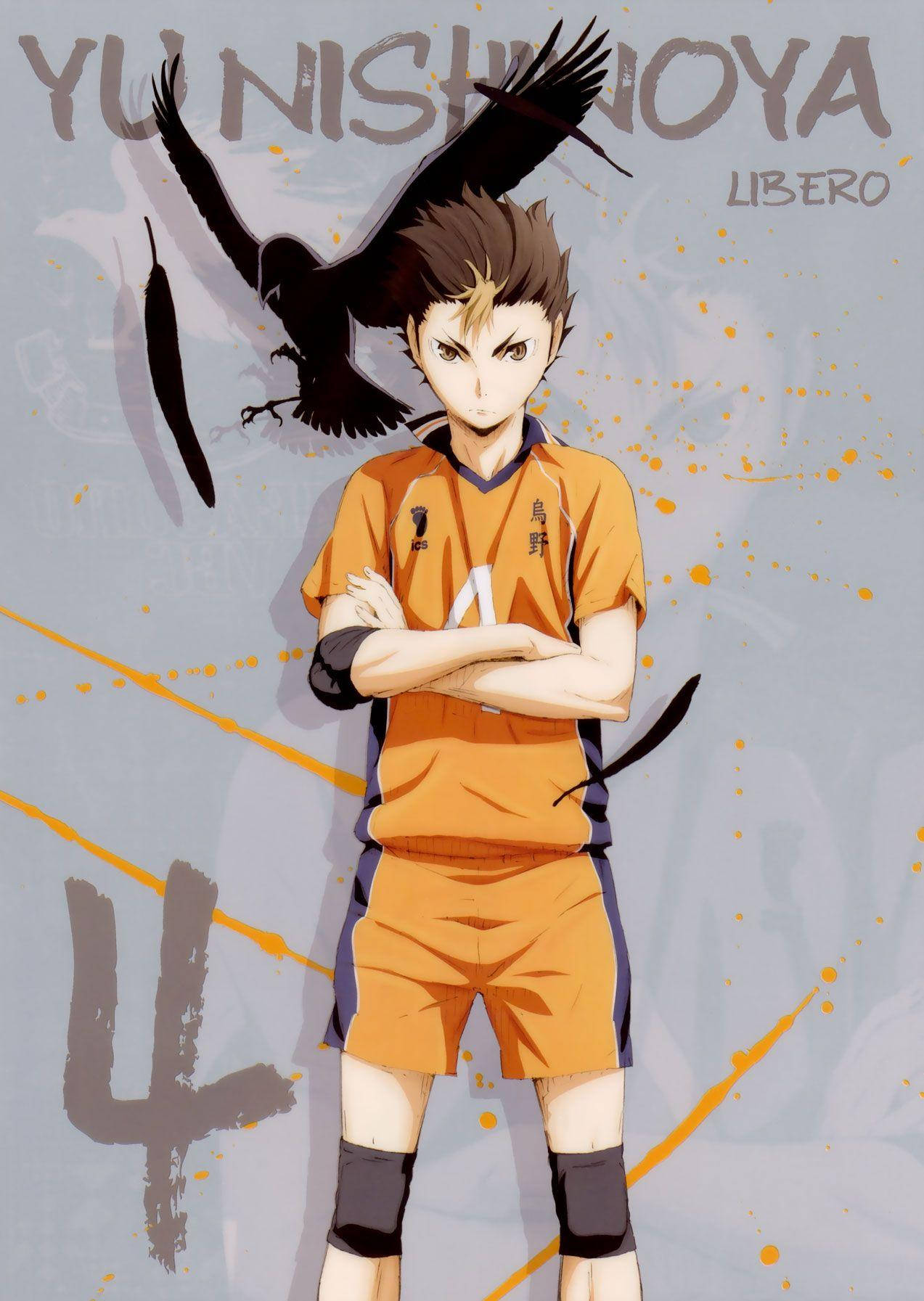 Yu Nishinoya Libero No. 4 Wallpaper