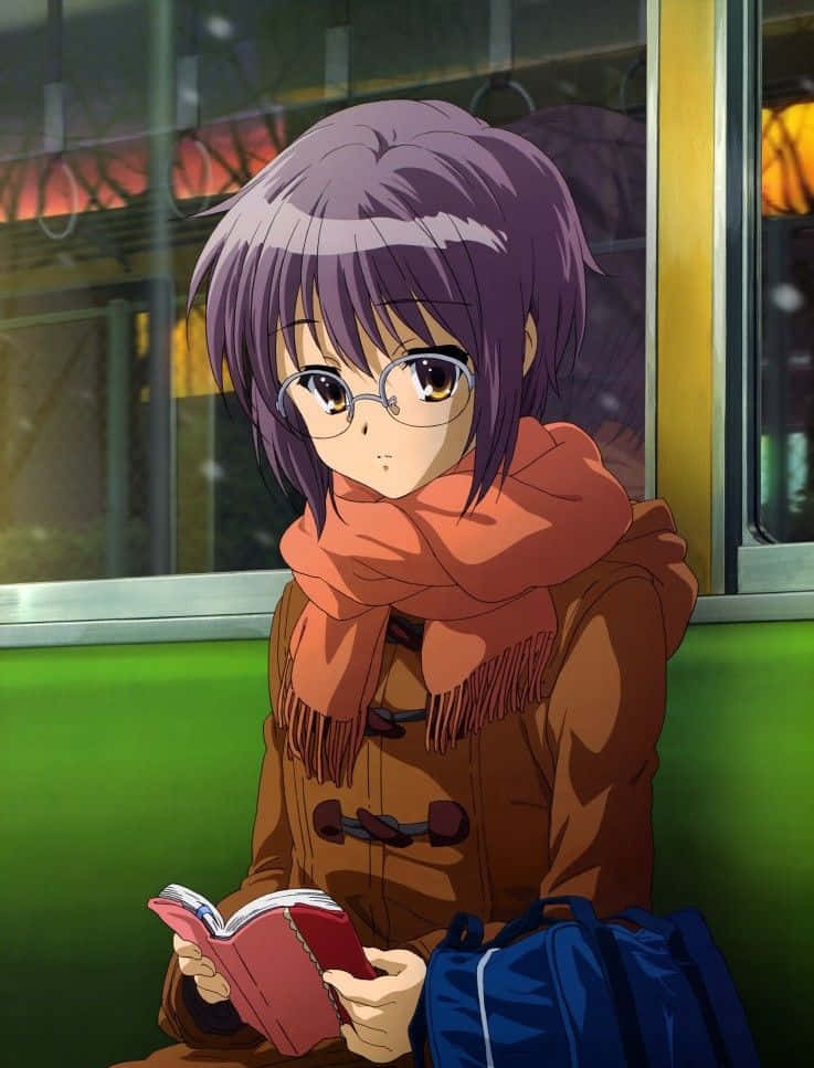 Yuki Nagato Pensively Stares Into The Distance Wallpaper