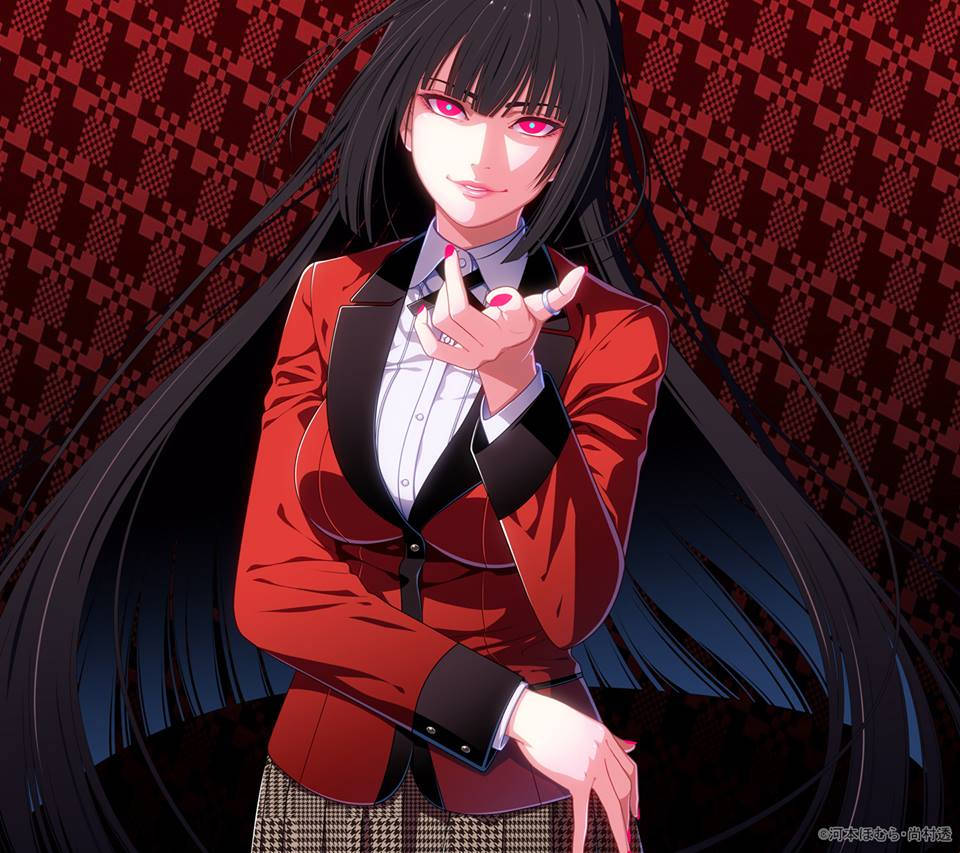 Yumeko Jabami And Her Unmistakable Taunting Look Wallpaper