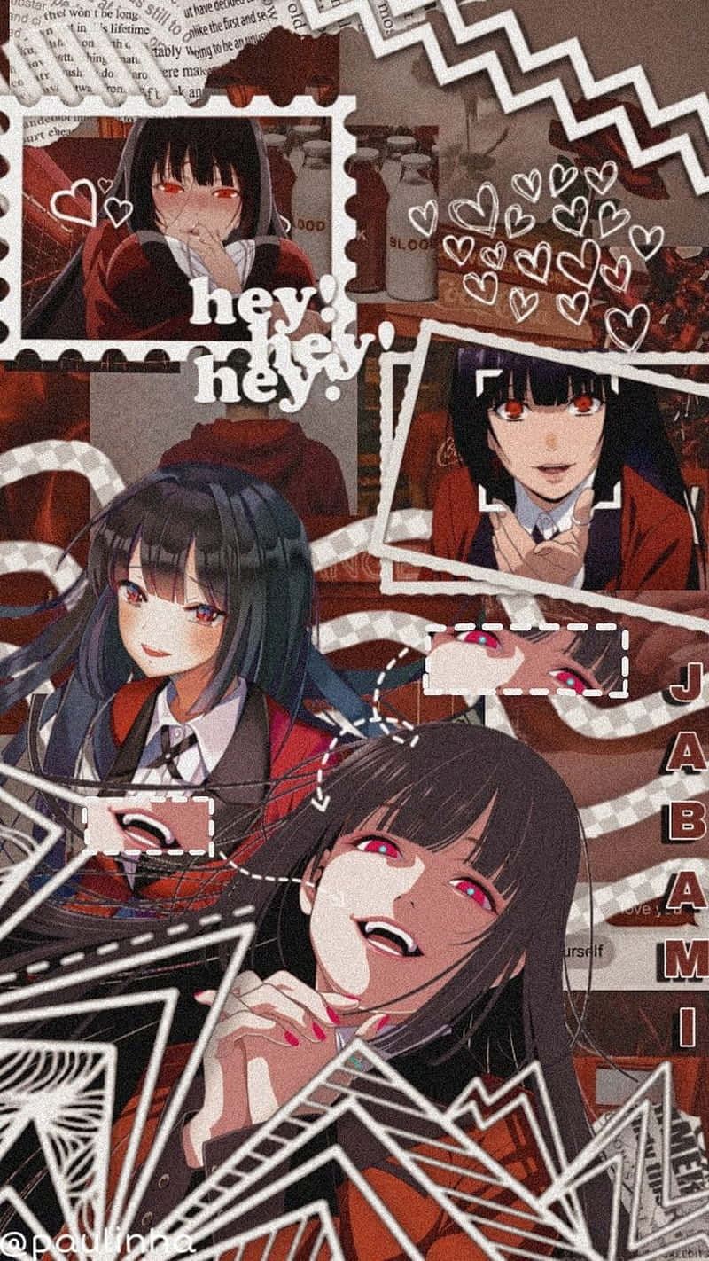 Yumeko Jabami Collage Aesthetic Wallpaper