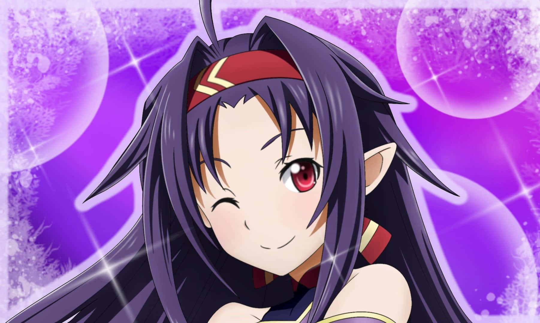 Yuuki Konno Smiling In A Vibrant Environment Wallpaper