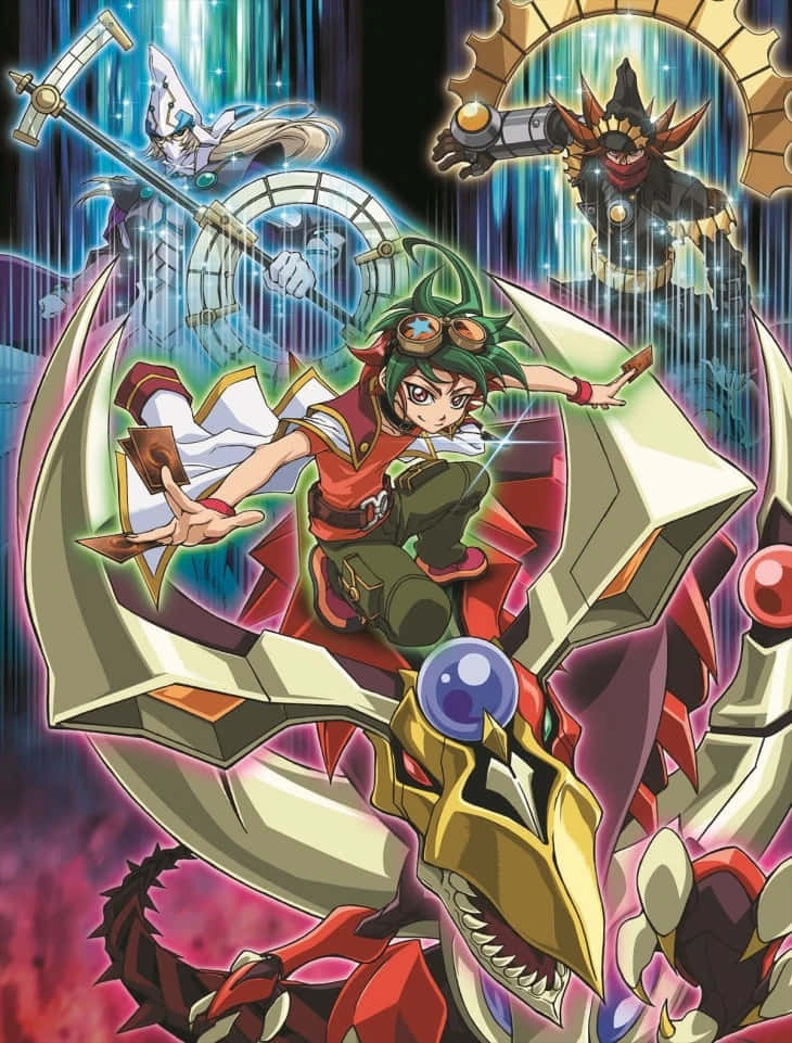 Yuya Sakaki With His Signature Duel Monsters Pendant Wallpaper