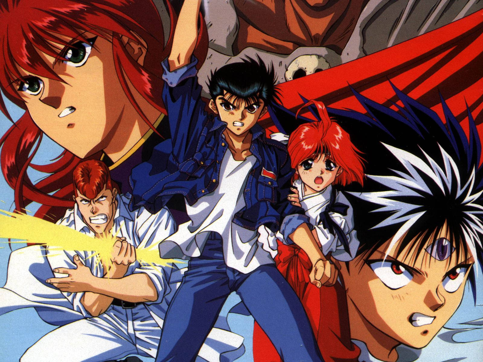 Yuyu Hakusho Characters Collage Wallpaper