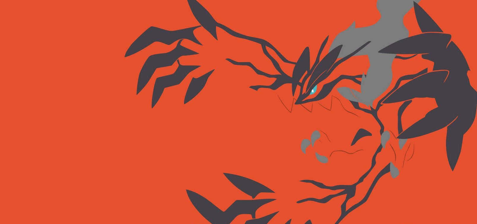 Yveltal Red Minimalist Aesthetic Illustration Wallpaper