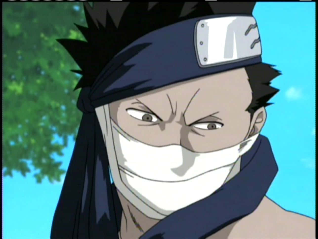 Zabuza Momochi Striking A Powerful Pose Wallpaper