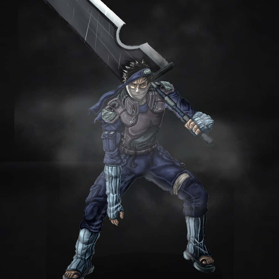 Zabuza Momochi, The Demon Of The Hidden Mist, Wielding His Iconic Weapon Wallpaper