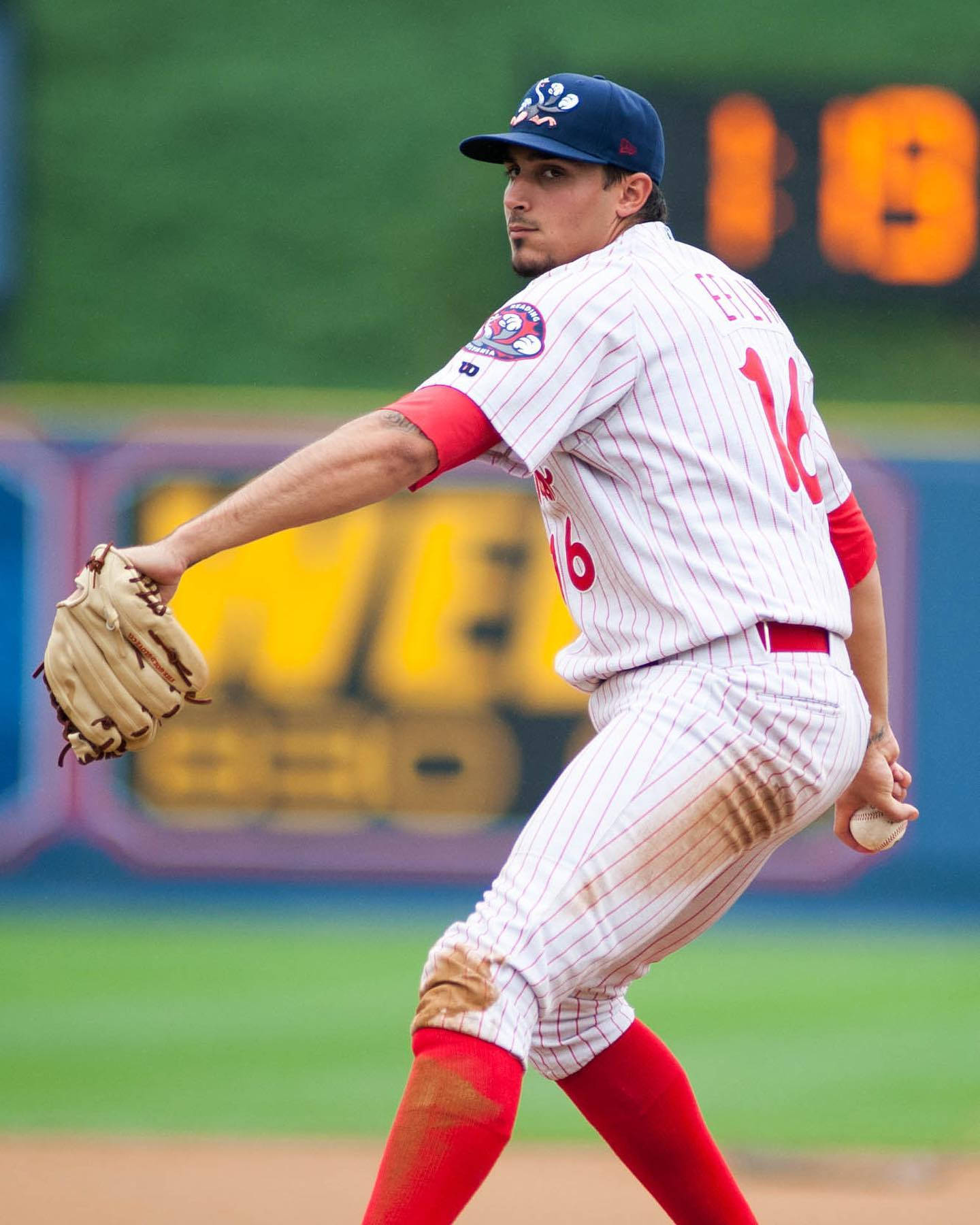 Zach Eflin Getting Ready To Pitch Wallpaper