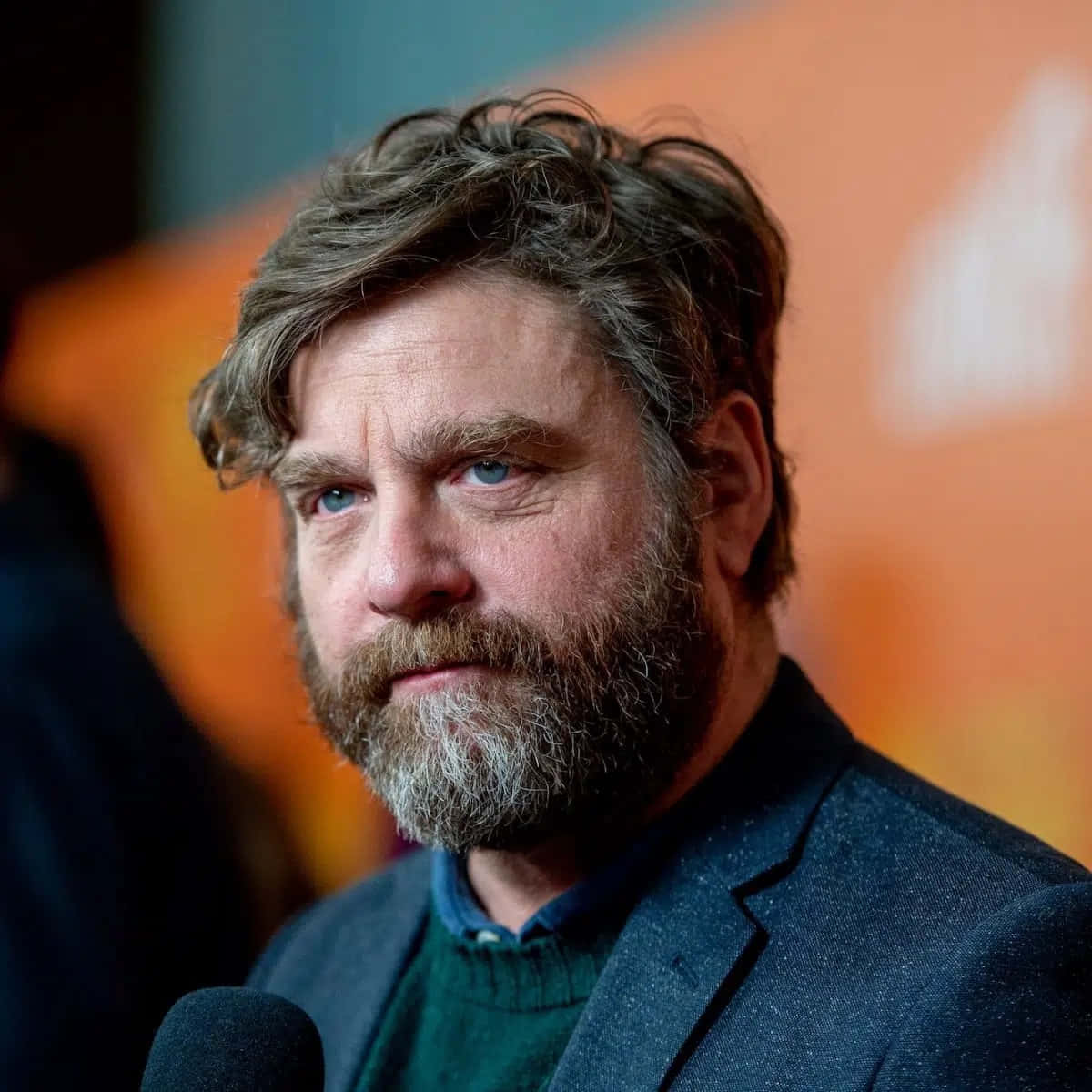 Zach Galifianakis In An Interview Wallpaper