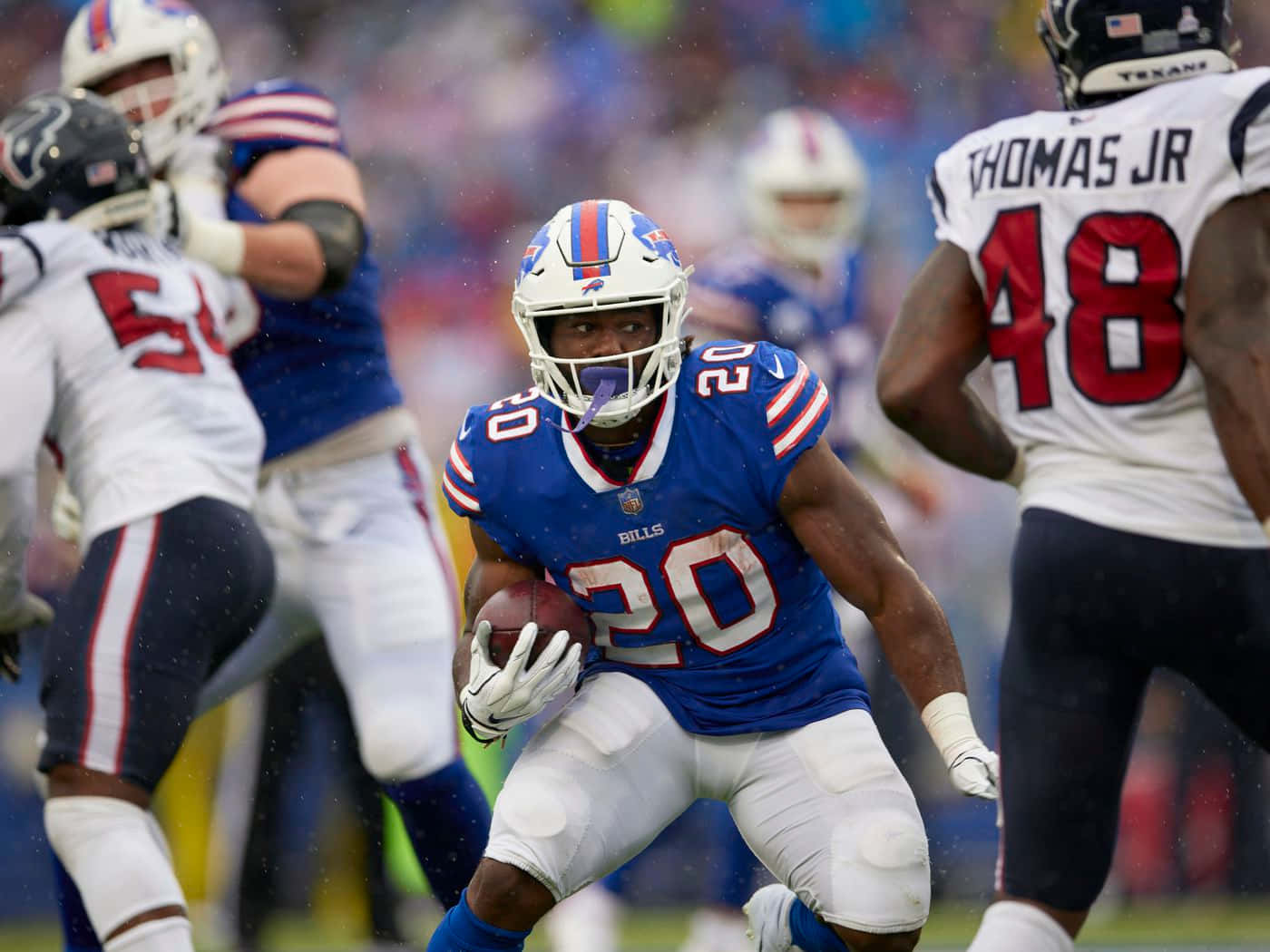 Zack Moss Buffalo Bills Action Run Wallpaper