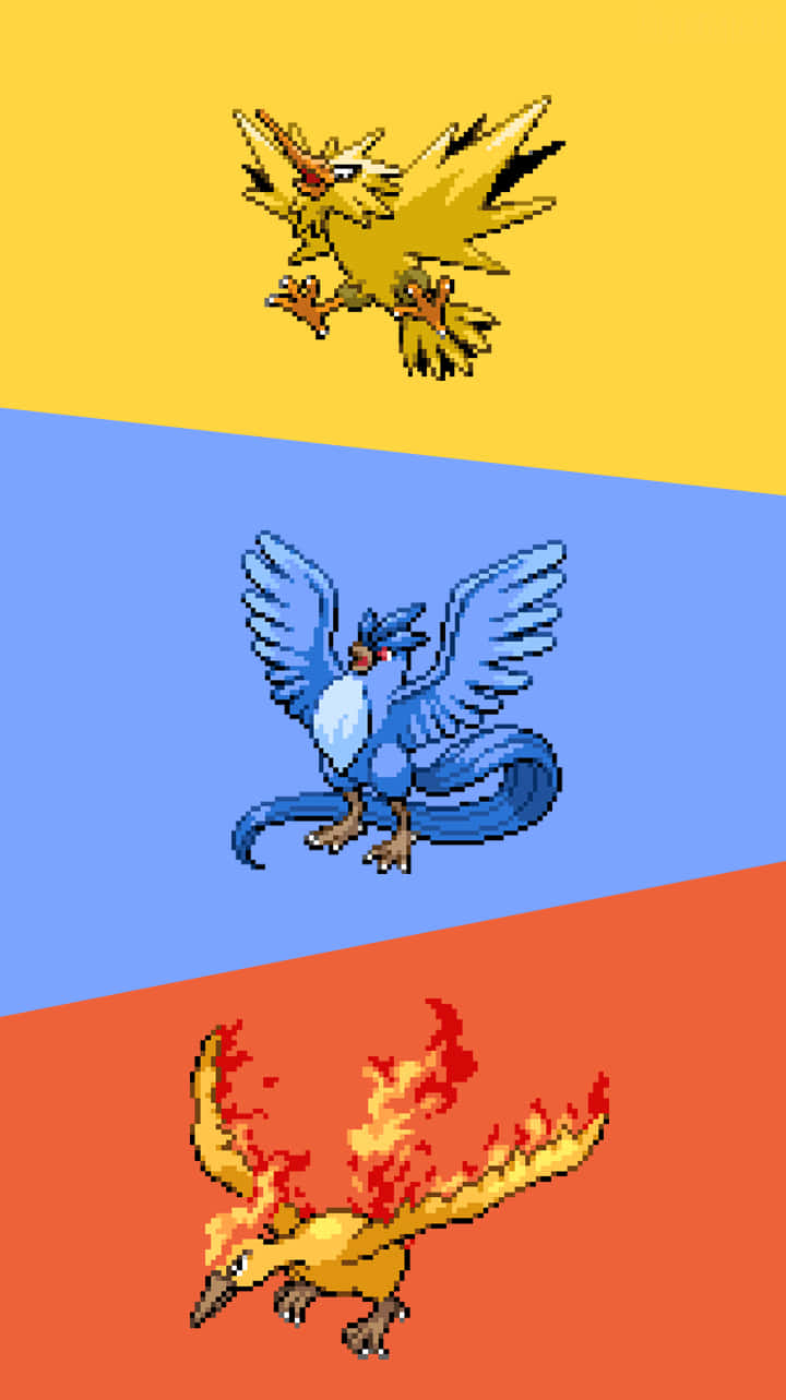 Zapdos, Articuno, And Moltres Wallpaper