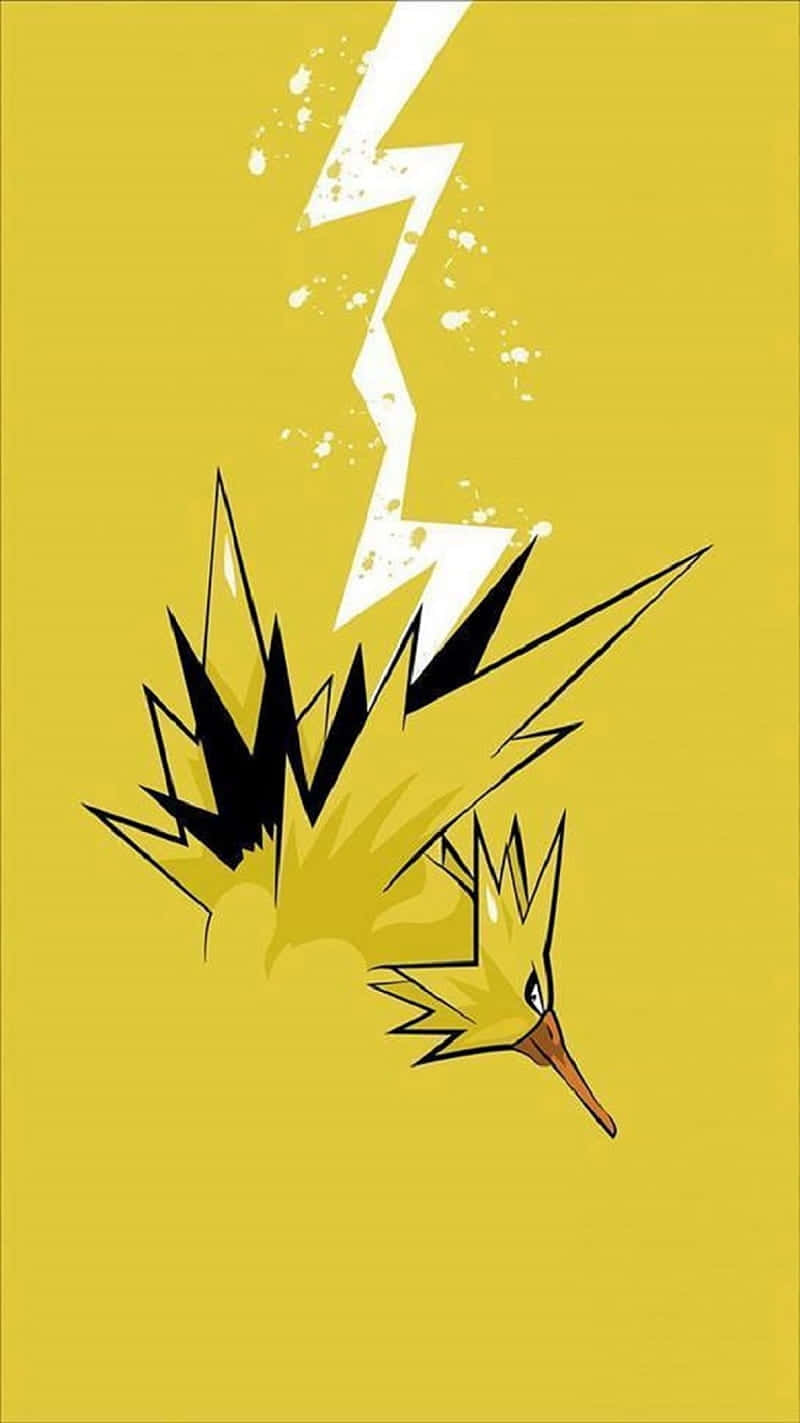 Zapdos Deploying Lightning Wallpaper