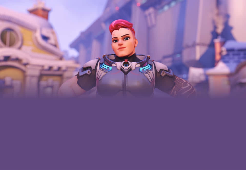 Zarya, The Powerful Russian Heroine Of Overwatch Wallpaper