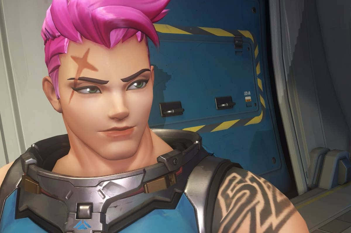 Zarya, The Powerful Tank Hero From Overwatch Wallpaper