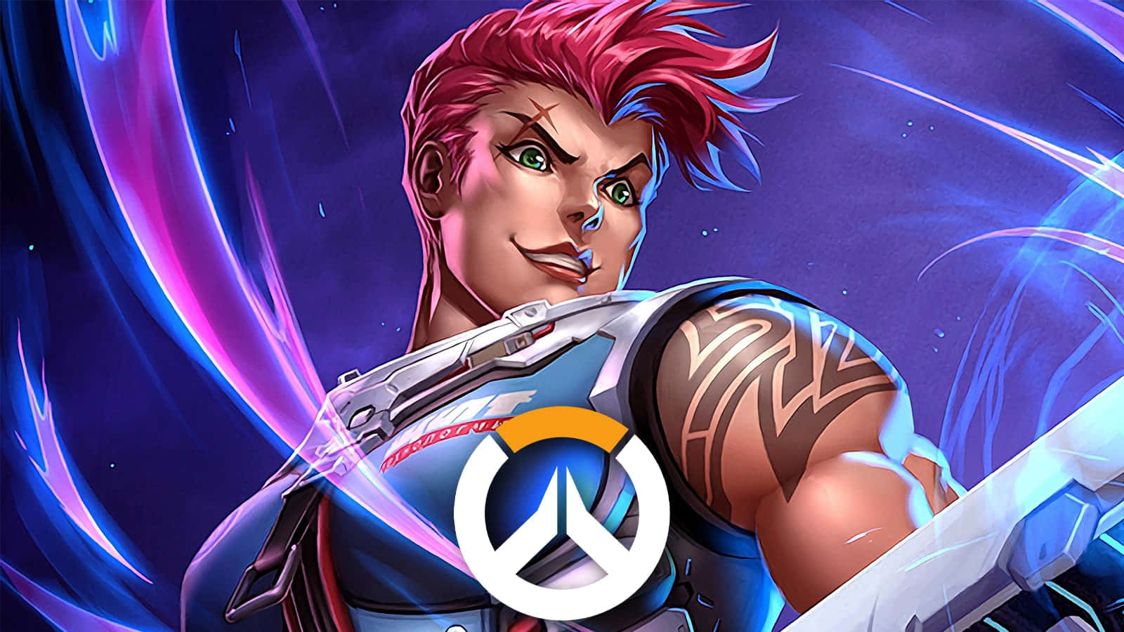 Zarya, The Powerful Tank Hero In Overwatch Wallpaper