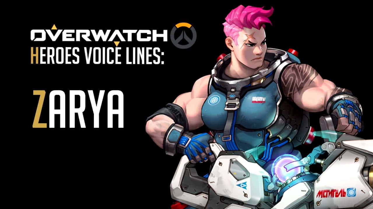 Zarya, The Strong And Skilled Tank From Overwatch Wallpaper