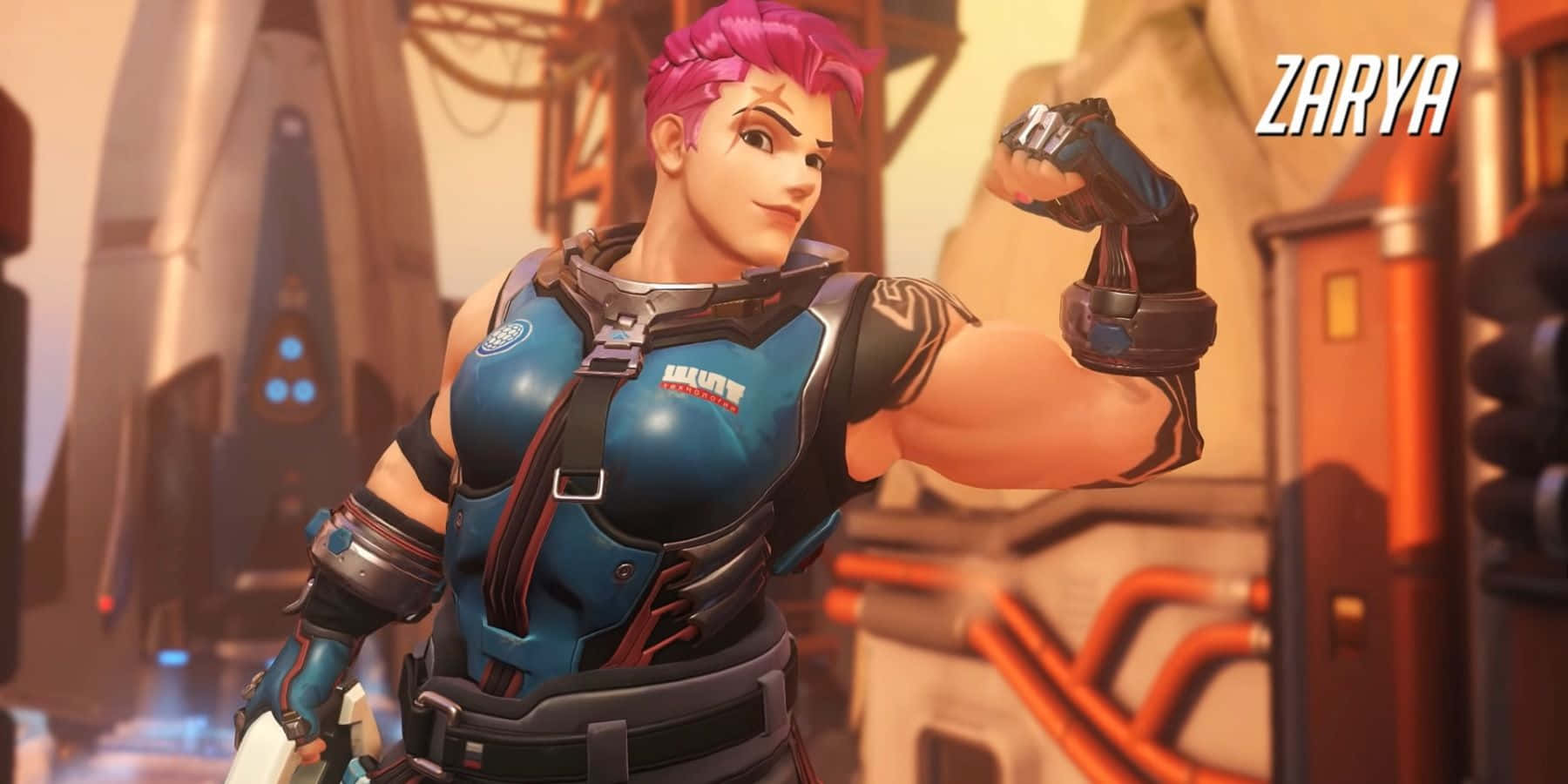 Zarya, The Strong Defender Of Overwatch Wallpaper