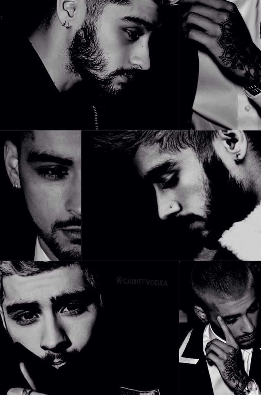 Zayn Malik Black Collage Wallpaper