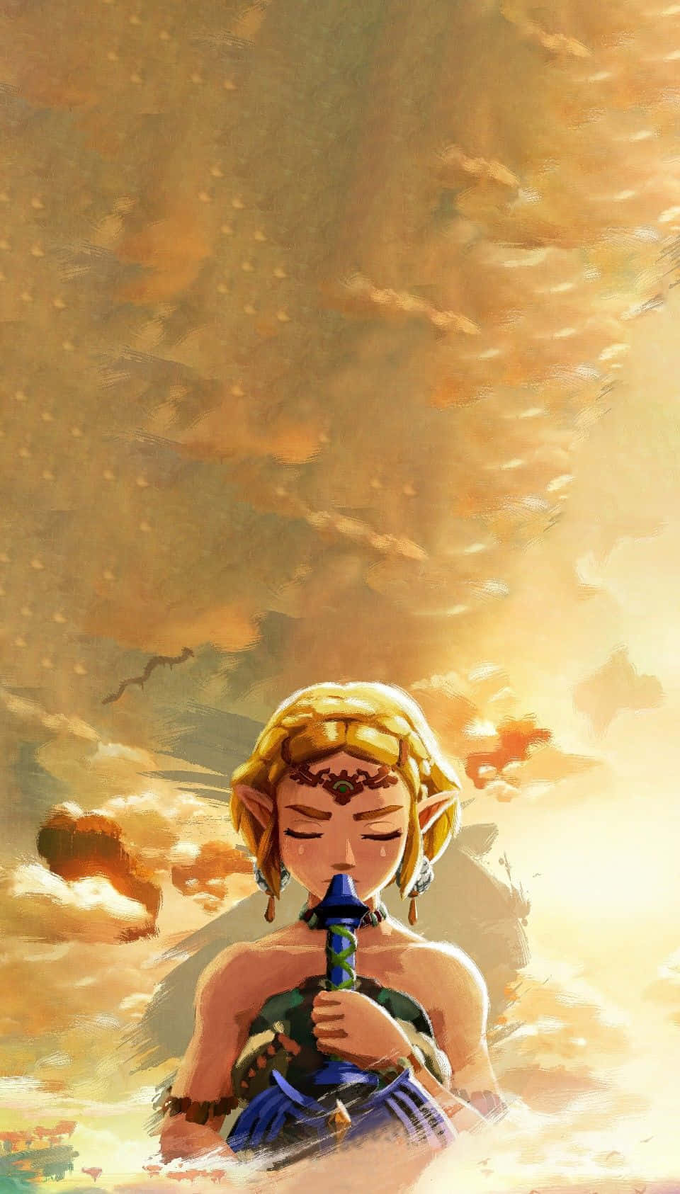 Zelda Sunset Ocarina Melody Wallpaper