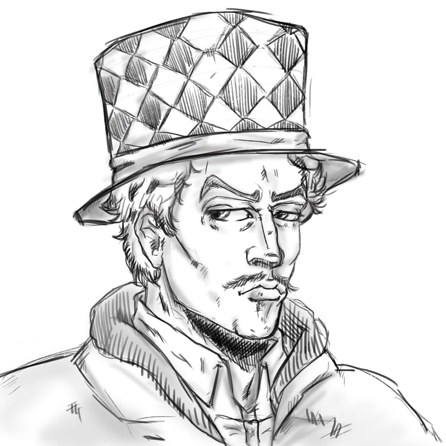 Zeppeli Character Sketch Wallpaper