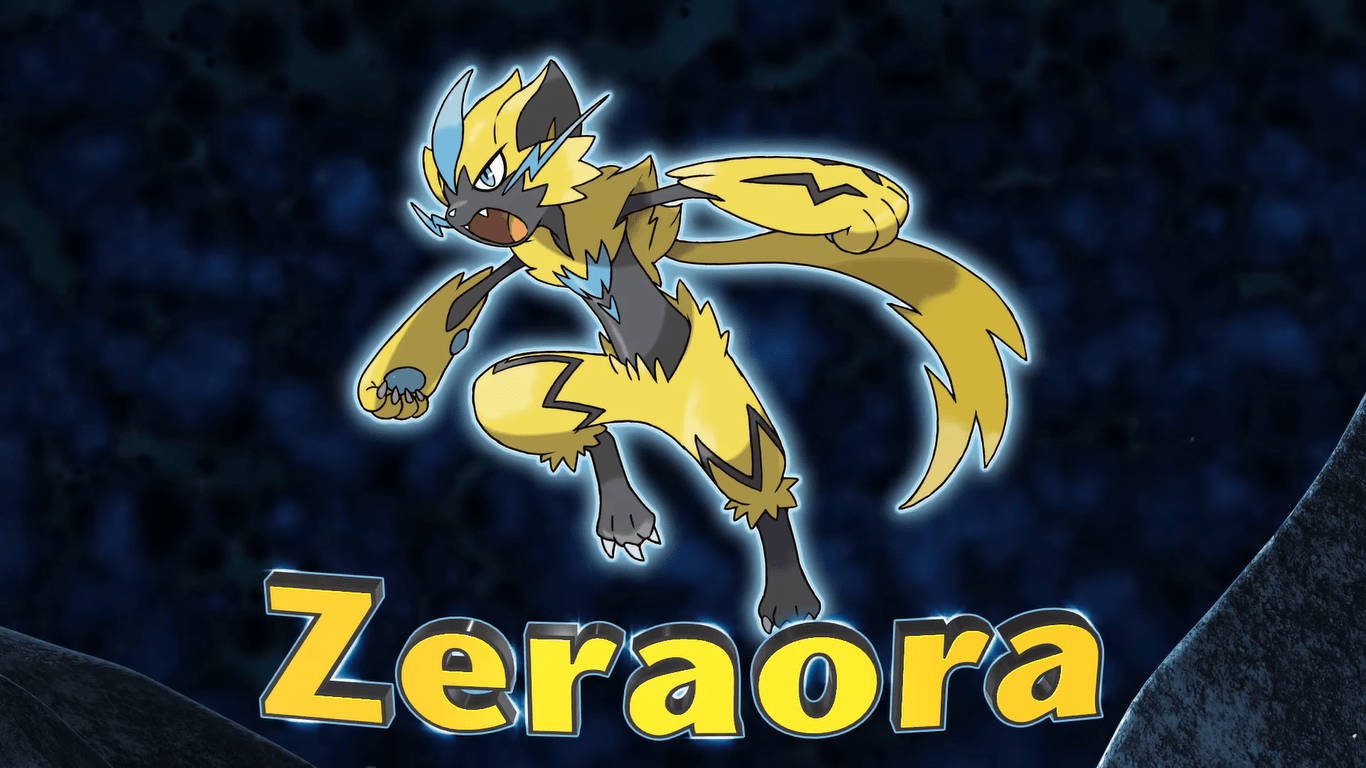 Zeraora Name Desktop Wallpaper