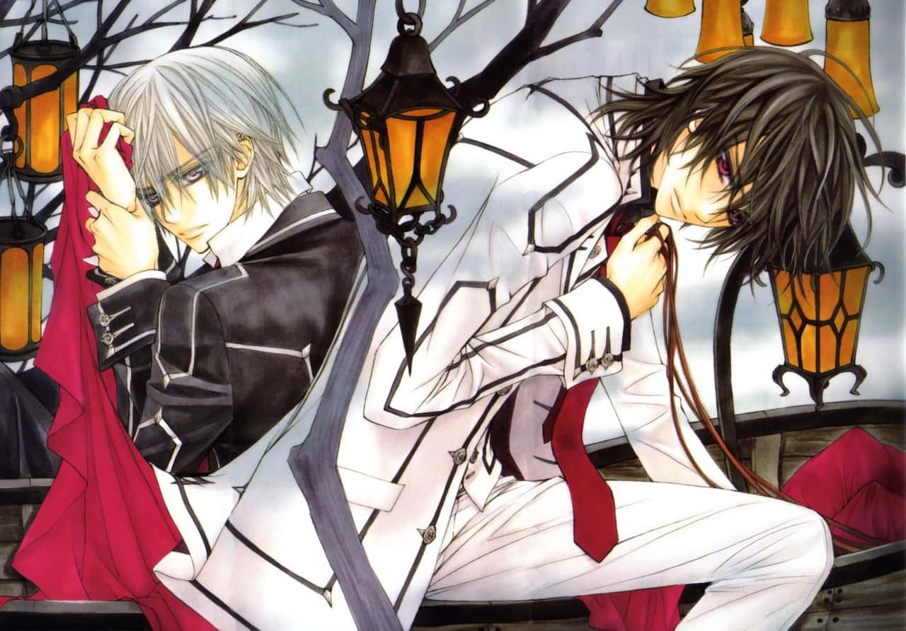 Zeroand Kaname Vampire Knights Wallpaper