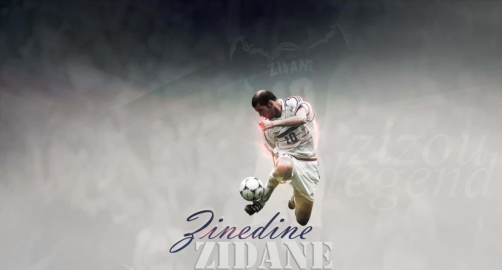 Zinedine Zidane Real Madrid Fc Photo Background Wallpaper