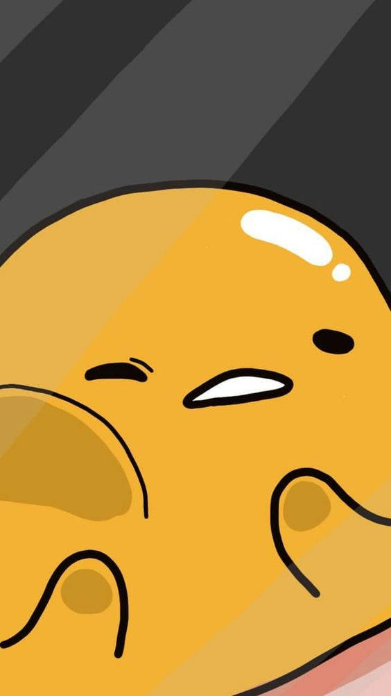 Zoomed Gudetama Aesthetic Wallpaper