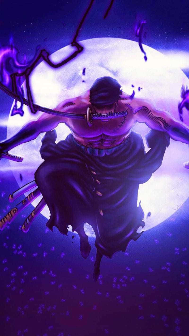 Zoro Kingof Hell Artwork Wallpaper