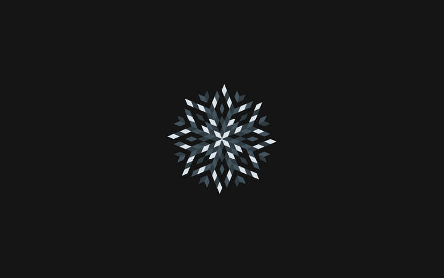 1080p Minimalist Snowflake Wallpaper