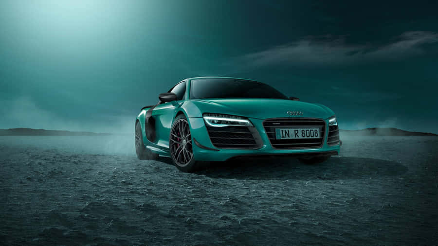 1920 X 1080 Car Teal Blue Audi R8 Wallpaper