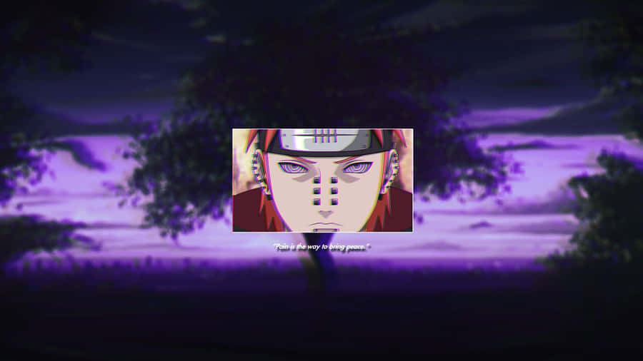 1920 X 1080 Naruto Pain Purple Edit Wallpaper