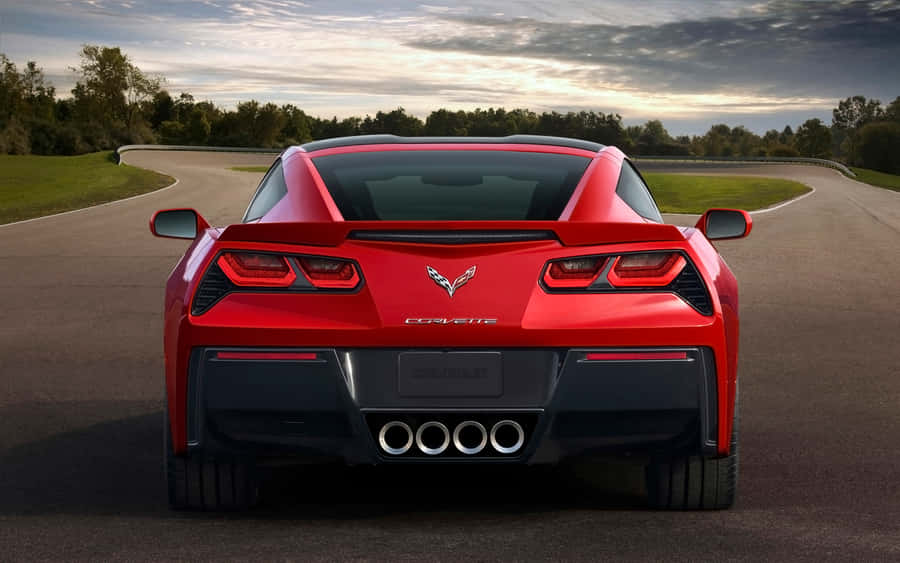 2022 Chevrolet Corvette Stingray Cruising On The Open Road Wallpaper