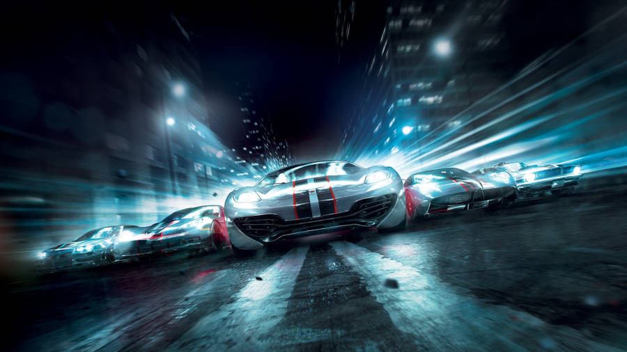 2560 X 1440 Cars From Grid 2 Video Game Wallpaper