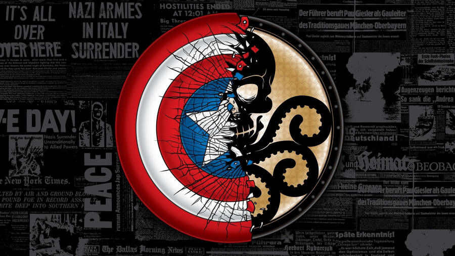 2560x1440 Marvel Captain America Shield Hydra Wallpaper