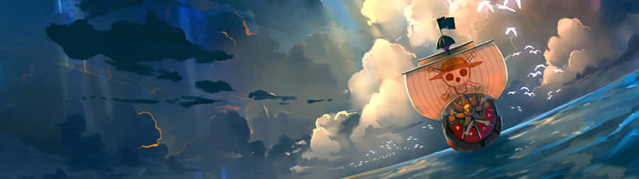 2732 X 768 Thousand Sunny One Piece Wallpaper