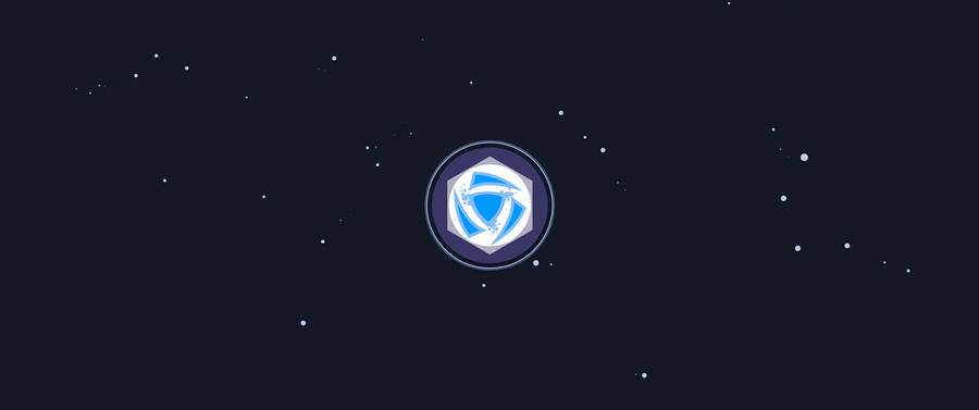 3440x1440 Minimalist Hexagon Emblem Wallpaper