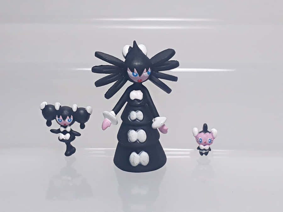 3d Gothorita And Evolutions Wallpaper