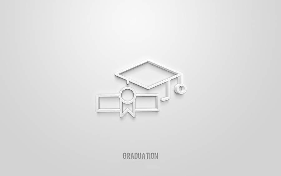 3d Graduation Icons Wallpaper
